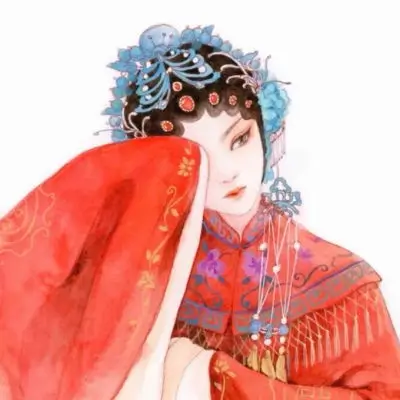 留言用户头像，沙丘色背景的手绘剪影